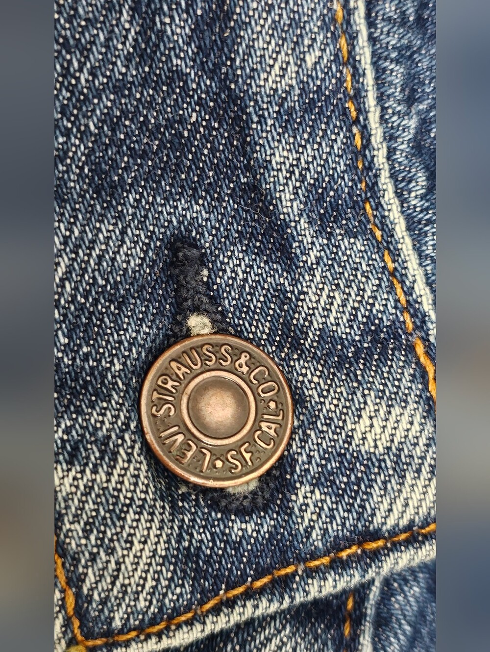 Vintage Levi's 70506-0216 Denim Trucker Jacket Men's Size 40R  Made In USA 80s - Picture 11 of 16